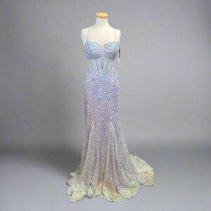 Alyce Paris orchid sequin dress, size 0 & 8, NEW WITH TAGS!